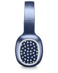 Безжични слушалки Cellularline - MS Basic Shiny Pois, сини - 2t